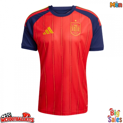 Spain Replica Home Stadium Shirt World Cup 2026 Short Sleeve